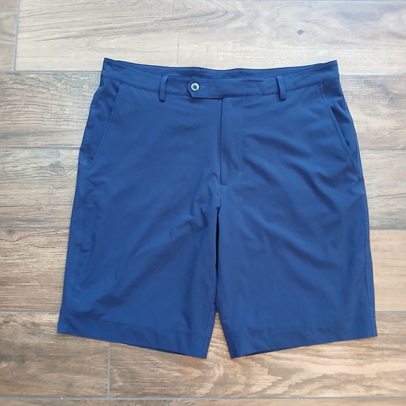Fairway & Greene Shorts Mens 34 Blue Golf F&G Tech Performance Stretch Hybrid - Picture 1 of 10